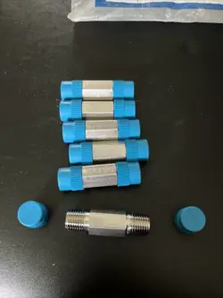 SIX NEW SWAGELOK SS-4-HLN-2.00 HEX 2