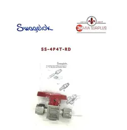 ~NEW~ SWAGELOK P.N.:SS-4P4T-RD, SS-316,  1/4 TURN, 1/4” TUBING BALL VALVE!