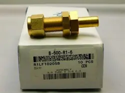 2 SWAGELOK B-600-R1-6 BRASS 3/8