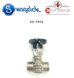 ~NEW~SWAGELOK P.N.: SS-1VS6,  3/8” FNPT, SS-316, 5000 PSIG BONNET NEEDLE VALVE!