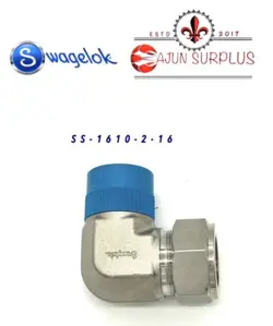 QTY:1 ~NEW~ SWAGELOK, P.N.: SS-1610-2-16, 1”TUBE X 1” MNPT ELBOW FITTINGS!
