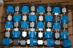 (QTY. 20) SWAGELOK STAINLESS STEEL TUBING UNIONS. 1/2