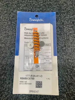 (LOT OF 4) SWAGELOK 177-R3A-K1-D ORANGE SPRING KIT FOR RELIEF VALVE