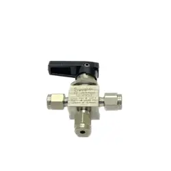 NEW SWAGELOK STAINLESS STEEL 1/8” FITTING 3-WAY BALL VALVE SS-41XS2