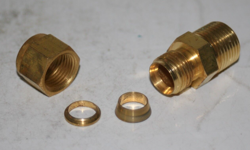 BRASS STRAIGHT FITTING