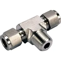 10 PIECE PACKAGE SWAGELOK EQUIVALENT TO SS-4-BT, BRANCH TEE FITTING, 1/4