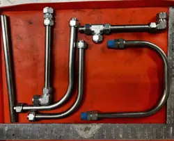 LOT OF SWAGELOK SS FITTINGS AND STAINLESS TUBING - 3/4” VARIOUS