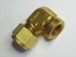 1 - SWAGELOK BRASS ELBOW FITTING, 1/2