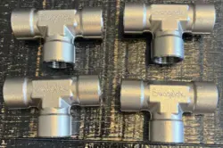 SWAGELOK STAINLESS STEEL PIPE TEE FITTING, 1/2
