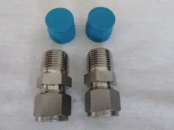 LOT OF 2 - SWAGELOK SS-810-1-8 TUBE FITTING 1/2