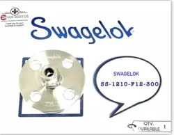 QTY:1 NEW, SWAGELOK SS-1210-F12-300, IN FACTORY PACKAGING.