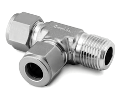 3/4 TUBE X 3/4 TUBE X 3/4 MNPT 316SS MALE BRANCH TEE SWAGELOK SS-1210-3TMT