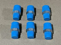 LOT OF SIX (6) SWAGELOK SS-8-HRN-6  HEX REDUCING NIPPLE 1/2