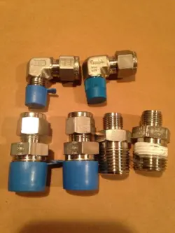 6PC  SWAGELOK  PARKER 3/8