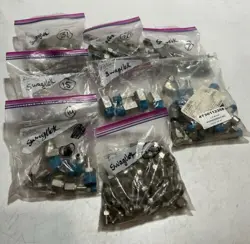LARGE LOT OF  MISC SWAGELOK STAINLESS  STEEL FITTING  8 BAGS  U3S
