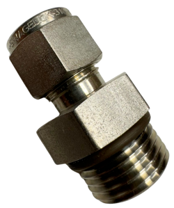 SWAGELOK SS-600-1-8ST STAINLESS STEEL MALE CONNECTOR TUBE FITTIN, 3/8