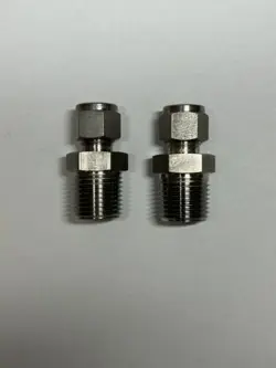 NEW LOT OF 2 SWAGELOK STAINLESS STEEL, 3/8