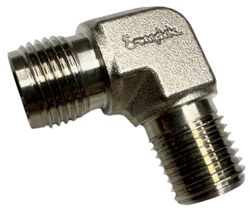 SWAGELOK SS-600-2-4RT STAINLESS STEEL MALE ELBOW FITTING 3/8