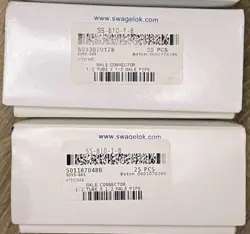 2 NEW BOXES OF SWAGELOK SS-810-1-8 STAINLESS STEEL FITTINGS 1/2” TUBE X 1/2”MNPT