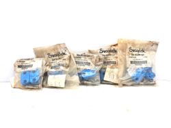 304-S3-PP-12T SWAGELOK BOLTED PLASTIC CLAMP TUBE SUPPORT KIT LOT OF 5