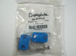 1 - SWAGELOK BOLTED PLASTIC CLAMP TUBE SUPPORT, 1/2
