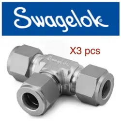 3- SWAGELOK STAINLESS STEEL ELBOW UNION, 1/4