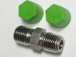 1 - CAJON SWAGELOK STAINLESS STEEL HEX PIPE NIPPLE, 1/4