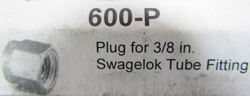 PLUG FOR 3/8