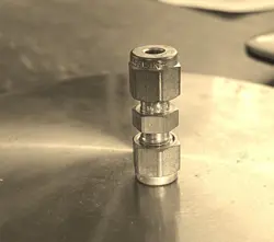 1- SWAGELOK BRASS COMPRESSION UNION FITTING, 1/8