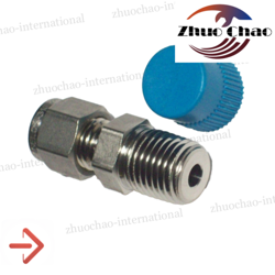1-SWAGELOK STAINLESS STEEL CONNECTOR FITTING, SS-400-1-4, 1/4