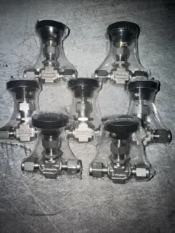 LOT OF 7 -  SWAGELOK SS  INTEGRAL BONNET NEEDLE VALVE, 1/4