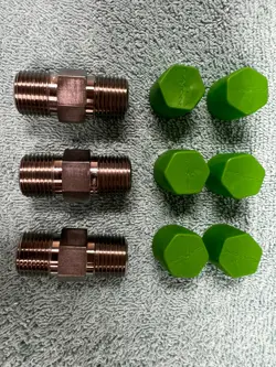CAJON SWAGELOK SS-8-HN 316 SS PIPE FITTING HEX NIPPLE ½” MALE NPT (LOT OF 3) NEW