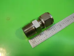 3/8 TUBE OD X 3/8NPT  STAINLESS COMPRESSION CONNECTOR