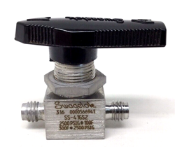 SWAGELOK SS-41GS2 USED STAINLESS STEEL BALL VALVE 1/8