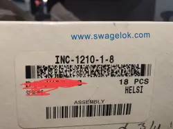 SWAGELOK FITTINGS 3/4 OD1/2 625 INCONEL