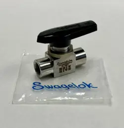 NEW SWAGELOK P.N.: SS-43GF4 SERIES 2-WAY, 1/4” FNPT,  SS-316 BALL VALVE!