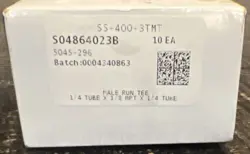 SWAGELOK  SS-400-3TMT  MALE RUN BRANCH TEE TUBE 1/4