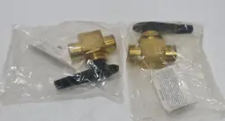 2X SWAGELOK B-45F8 BRASS BALL VALVE 2500PSIG B45F8 6.3 CV, 1/2 IN. FNPT