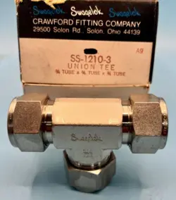 SWAGELOK SS-1210-3 STAINLESS STEEL TUBE FITTING, UNION TEE, 3/4