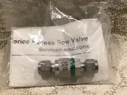 SWAGELOK SS-XSS4 5 GPM EXCESS FLOW VALVE 1/4”