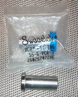 SWAGELOK SS-6-VCR-3. SS316 VCR FACE SEAL FITTING, SOCKET WELD GLAND.QTY 2.