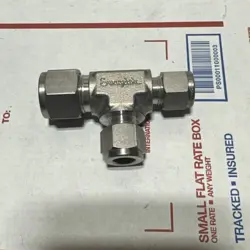 NEW SWAGELOK STAINLESS STEEL REDUCING TEE, 1/2
