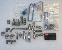 LOT OF SWAGELOK MISCELLANEOUS PARTS 3  LBS STAINLESS STEEL CONNECTORS