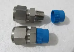 2X SWAGELOK STAINLESS STEEL CONNECTOR, 1/2