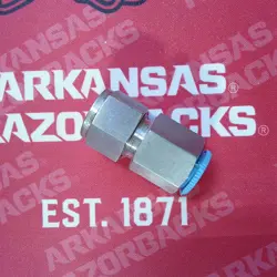 BRENNAN® 1/2 TUBE OD X 3/8 NPT PIPE FEMALE STRAIGHT CONNECTOR 316STAINLESS STEEL