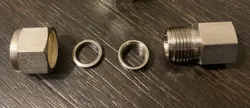 SWAGELOK SS-600-7-2 STAINLESS STEEL FITTING 3/8”TUBE X 1/8” FNPT