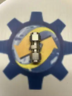 DK-LOK TUBE FITTING 1/4 TUBING UNION STAINLESS STEEL SWAGELOK REF# SS-400-6