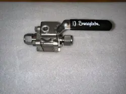 SWAGELOK SS-63ES8 STAINLESS STEEL BALL VALVE 2500 PSIG. NEW!