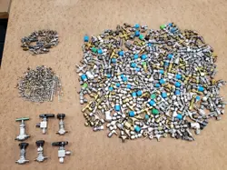 LOT OF NEW AND USED SWAGELOK FITTINGS, 1/8 INCH, 19.5 LBS TOTAL
