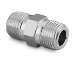 SWAGELOK SS-4-HN, STAINLESS STEEL HEX PIPE NIPPLE, 1/4